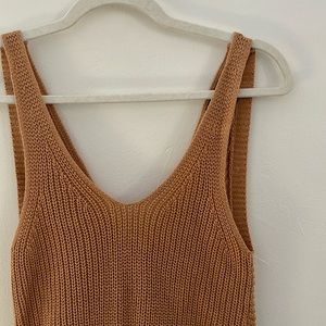 Sweater tank top